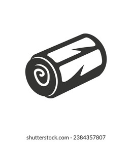 Spring Roll Icon on White Background - Simple Vector Illustration