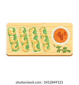 Spring roll is a typical Vietnamese food that is worldwide and loved by various groups.