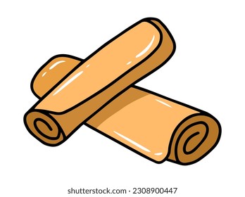 Spring rolls Clip Art Illustration