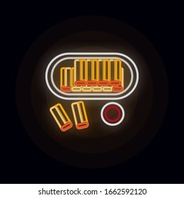 La primavera rueda el icono del neón. Línea delgada simple, contorno vectorial de iconos web para ui y ux, sitio web o aplicación móvil
