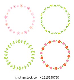 Spring round frame set