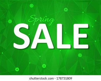 Spring sale, abstract background