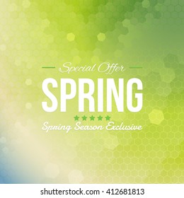Spring Sale Abstract Background
