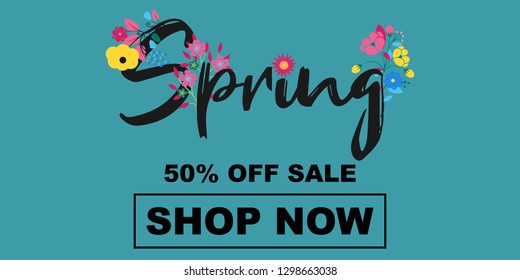 spring sale background