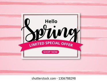 Spring sale background