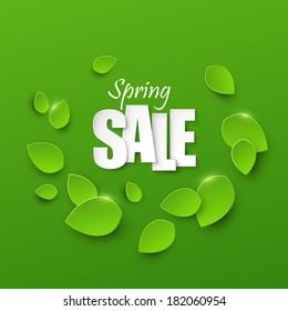 Spring sale background