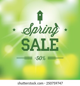 Spring sale background