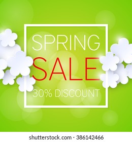 Spring sale background