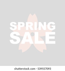 Spring sale background.