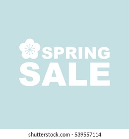 Spring sale background.