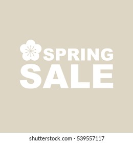 Spring sale background.
