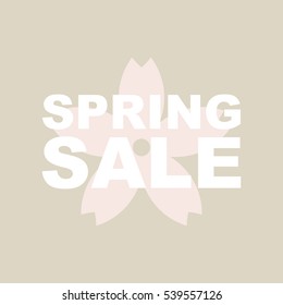 Spring sale background.