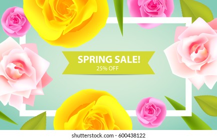 Spring sale background