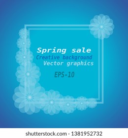 Spring sale background. Spring sale. Vector illustration template. Banners. Flyers, invitation, posters, brochure
