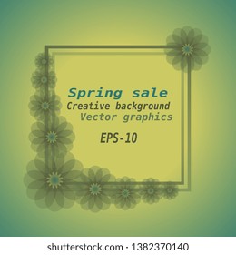 Spring sale background. Spring sale. Vector illustration template. Banners. Flyers. Invitation. Posters. Brochure