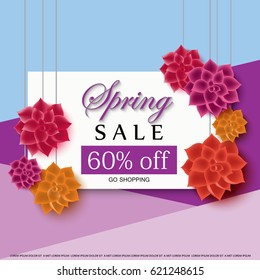 Spring sale background,vector illustration,8 march concept.Color backdrop.For web site,wallpaper,flyer,invitation,poster and brochure.Also useful for placard,leaflet,social media and blog ads