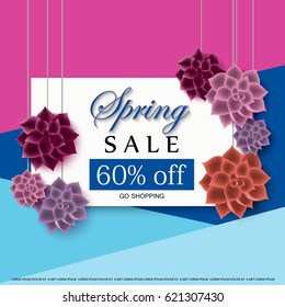 Spring sale background,vector illustration,8 march concept.Color backdrop.For web site,wallpaper,flyer,invitation,poster and brochure.Also useful for placard,leaflet,social media and blog ads