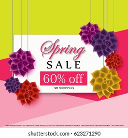 Spring sale background,vector illustration,8 march concept.Color backdrop.For web site,wallpaper,flyer,invitation,poster and brochure.Also useful for placard,leaflet,social media and blog ads
