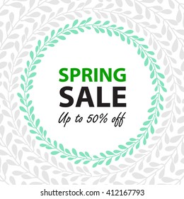 Banner de la venta de primavera 