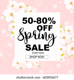 Spring sale banner