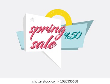 Spring Sale Concept