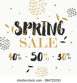 Spring sale design.