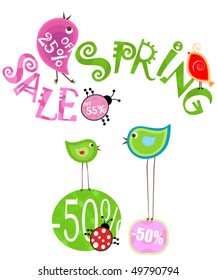 diseño de venta de primavera