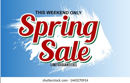 Spring Sale Design Background For Banner. Vector illustration. 