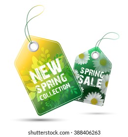 Spring sale of design element ticket.Vector