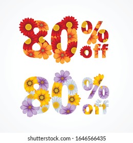 spring sale discount 80 %