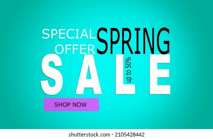 Spring Sale Discounts. Background suitable for banners, advertisements and more, additional image can be edit layer by layer