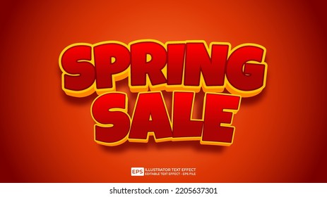 Spring Sale Editable Text Effect Font