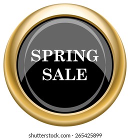 Spring sale icon. Internet button on white  background. EPS10 Vector. 
