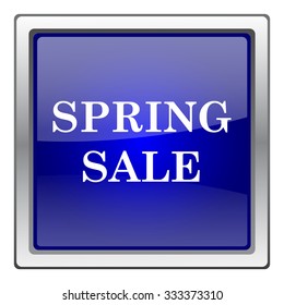 Spring sale icon. Internet button on white background. EPS10 vector.
