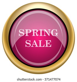 Spring sale icon. Internet button on white background. EPS10 vector.