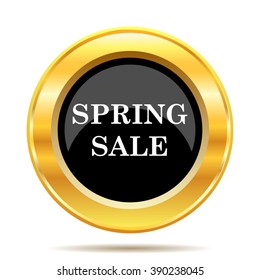 Spring sale icon. Internet button on white background. EPS10 vector.