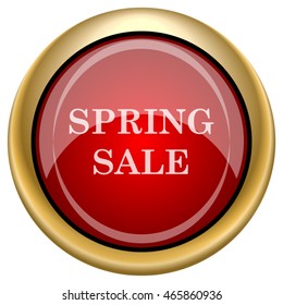 Spring sale icon. Internet button on white background. EPS10 vector.