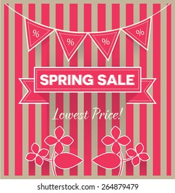 spring sale illustration