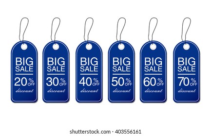 spring sale, sale labels set.