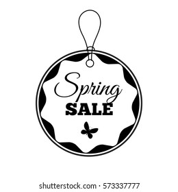 Spring Sale Lettering Design Background