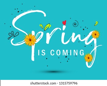 Spring sale offer background with beautiful colorful flower. Vector illustration template.banners.Wallpaper.flyers, invitation, posters, brochure, voucher discount. - Vector