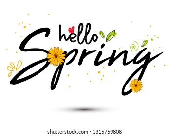 Spring sale offer background with beautiful colorful flower. Vector illustration template.banners.Wallpaper.flyers, invitation, posters, brochure, voucher discount. - Vector