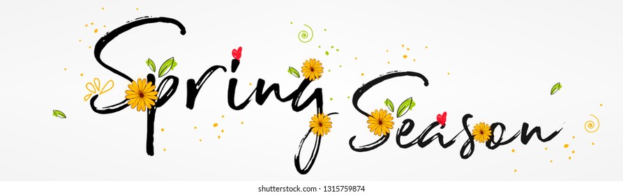 Spring sale offer background with beautiful colorful flower. Vector illustration template.banners.Wallpaper.flyers, invitation, posters, brochure, voucher discount. - Vector