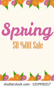 Spring sale poster