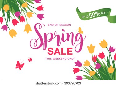 Spring sale poster