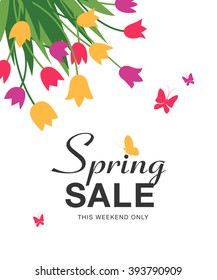 Spring sale poster