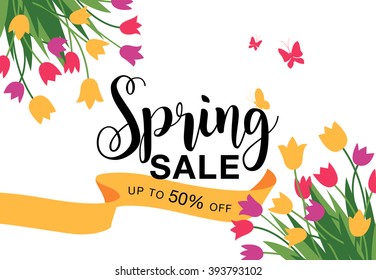 Spring sale poster