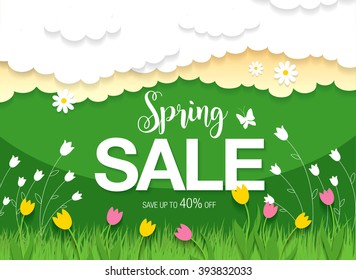 Spring sale poster