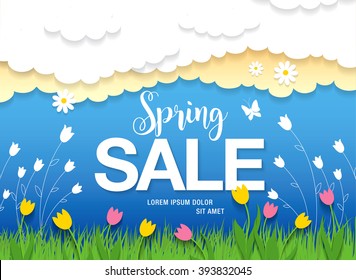Spring sale poster
