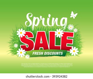 Spring sale poster